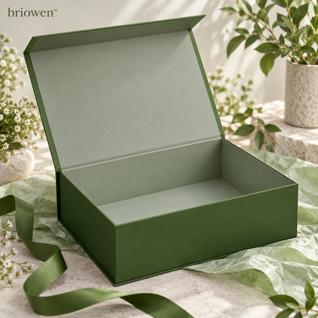 𝐛𝐫𝐢𝐨𝐰𝐞𝐧™ Deep Leaf Magnetic Closure Keepsake Gift Box