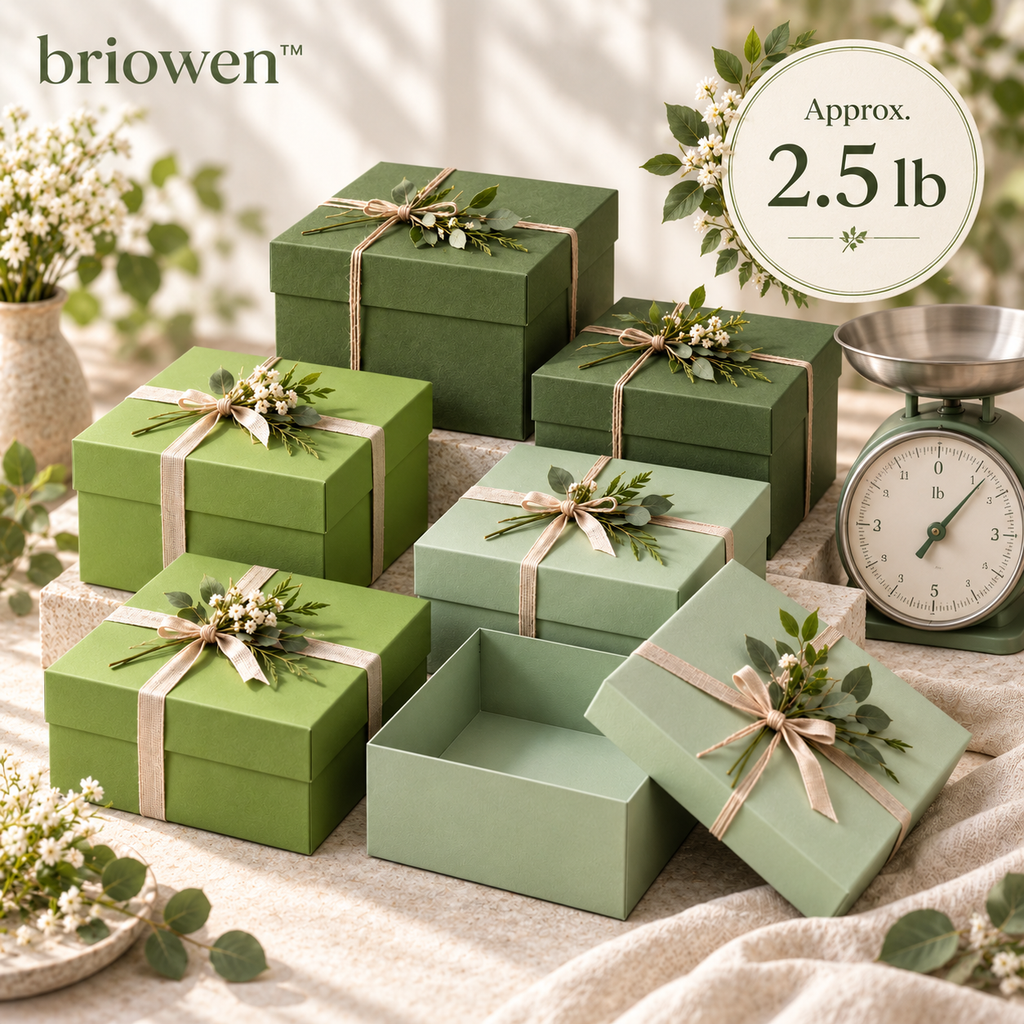 𝐛𝐫𝐢𝐨𝐰𝐞𝐧™ Meadow Fold Gift Boxes with Matching Lids Set