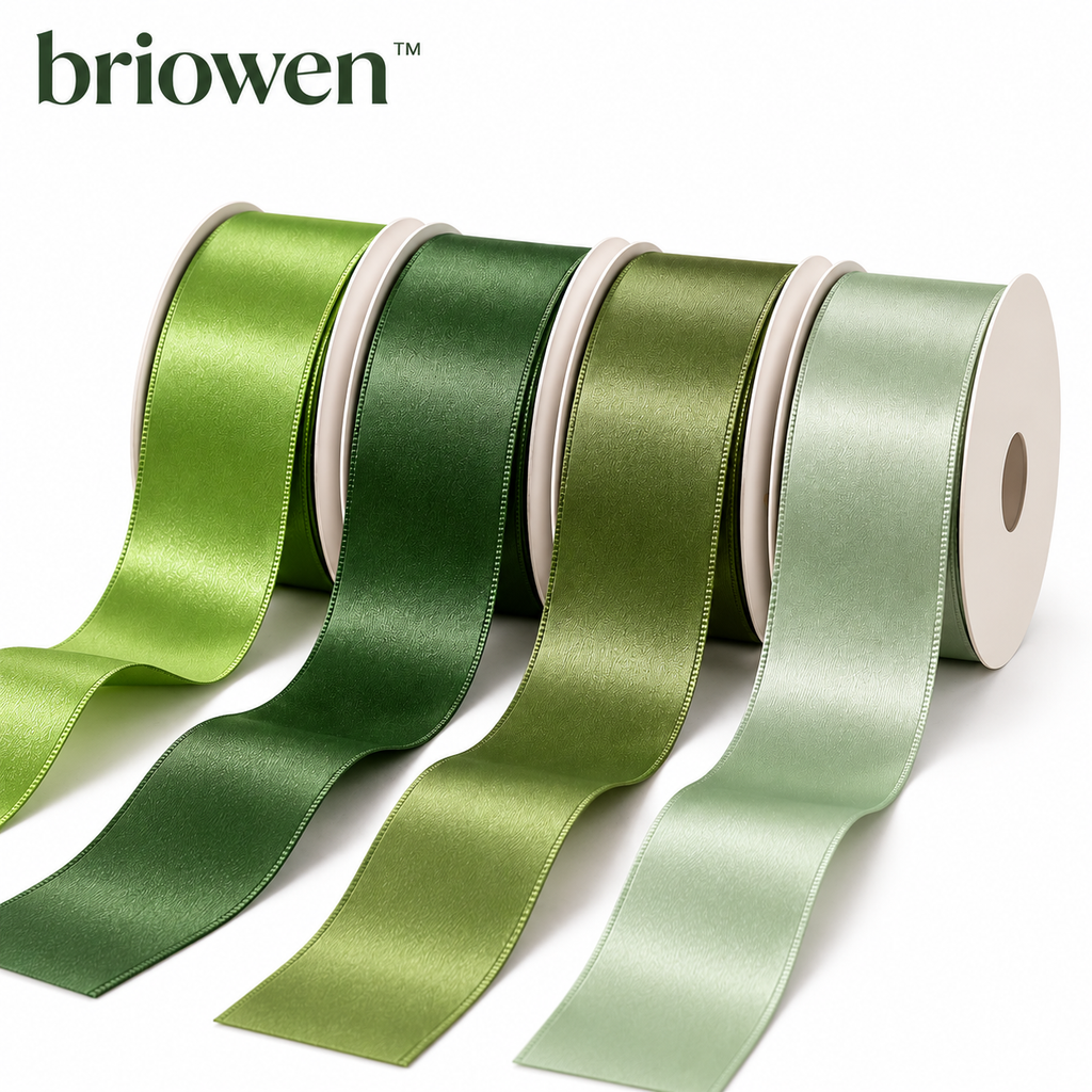 𝐛𝐫𝐢𝐨𝐰𝐞𝐧™ Forest Satin Ribbon Gift Wrapping Spool Set