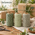 𝐛𝐫𝐢𝐨𝐰𝐞𝐧™ Woodland Cotton Twine and Decorative Gift Wrapping Cord Set