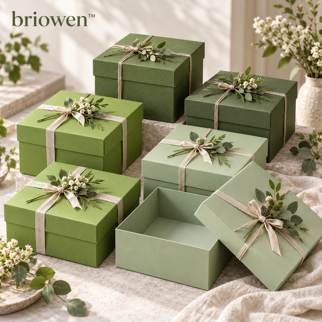 𝐛𝐫𝐢𝐨𝐰𝐞𝐧™ Meadow Fold Gift Boxes with Matching Lids Set