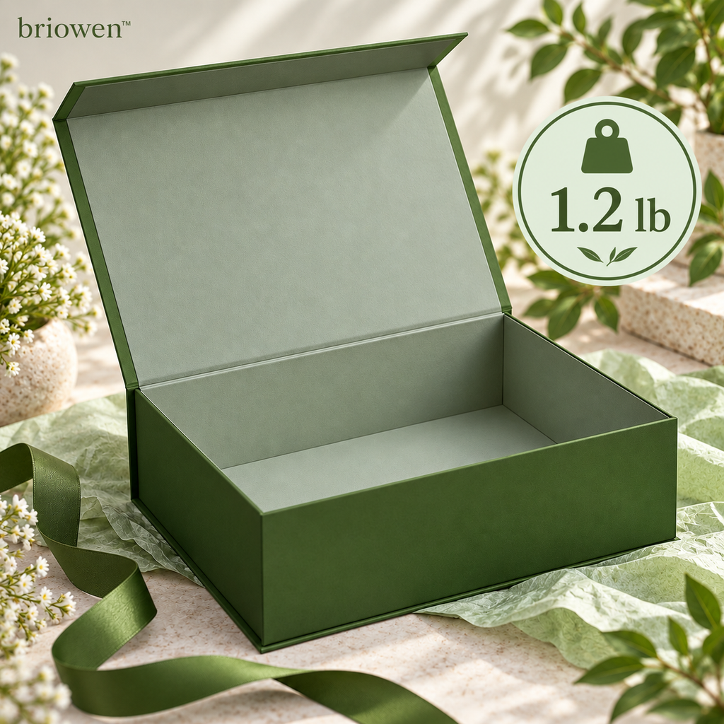 𝐛𝐫𝐢𝐨𝐰𝐞𝐧™ Deep Leaf Magnetic Closure Keepsake Gift Box
